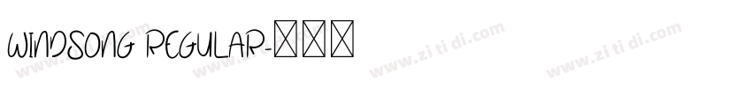 WindSong regular字体转换